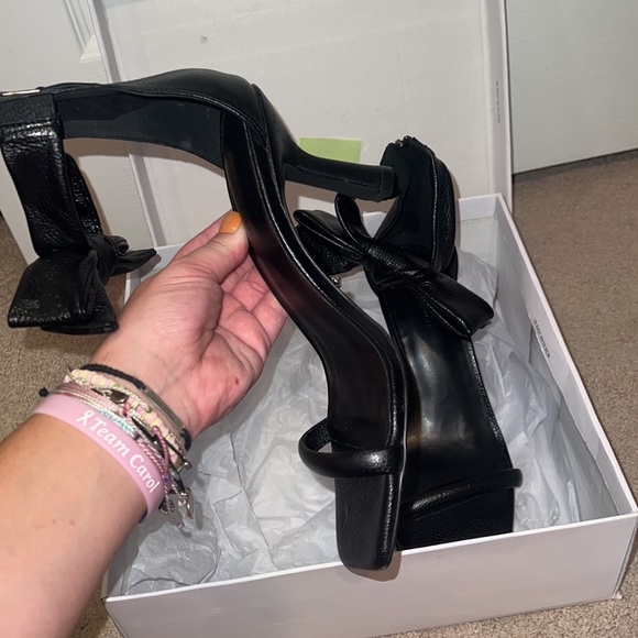 Rebecca Minkoff Black Kaley Bow High Heels - Picture 9 of 11